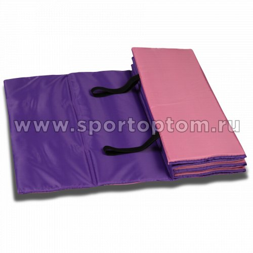 Коврик гимнастический взрослый INDIGO SM-042 180*60*1 см Розово-фиолетовый