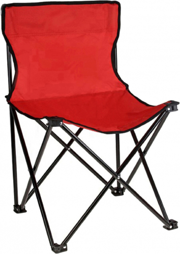Кресло KUTBERT, В70*Ш45*Г45, складное, без подлокотников, ткань, метал.каркас,цв.красный(001)(1001L)