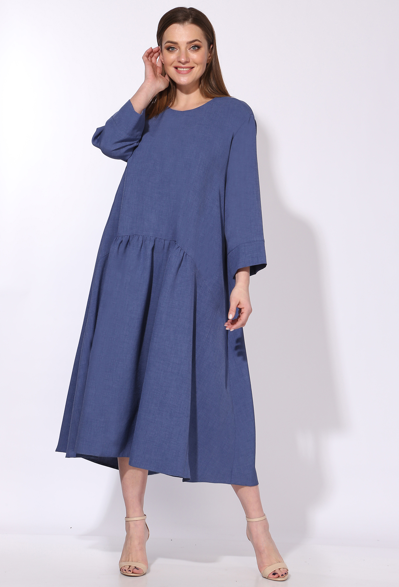 ст. цена2299руб.! Платье Anastasia Mak 952 голубой