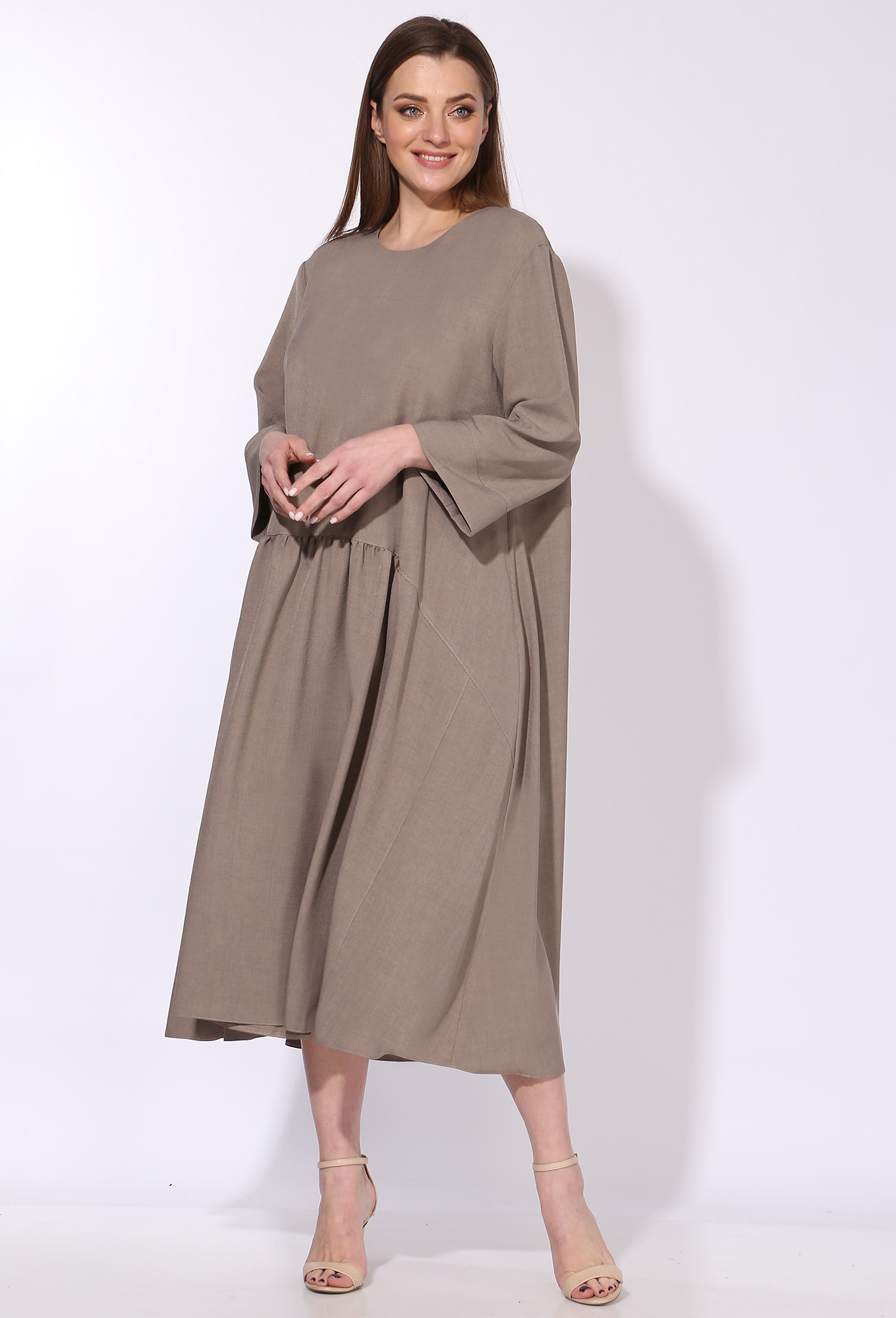 ст. цена2299руб.! Платье Anastasia Mak 952 коричневый