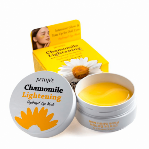 Гидрогелевые осветляющие патчи Chamomile Lightening Hydrogel eye mask с экстрактом ромашки,60шт