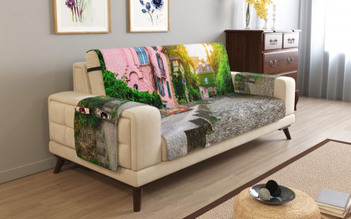 Дивандек на 3х местный диван с подлокотниками, 195*165 см. + 30 см. клапан арт. ДДСМ023-14002-СД.М0006