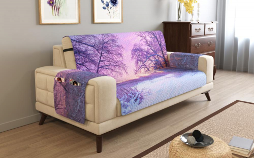 Дивандек на 3х местный диван с подлокотниками, 195*165 см. + 30 см. клапан арт. ДДСМ023-13481-СД.М0006