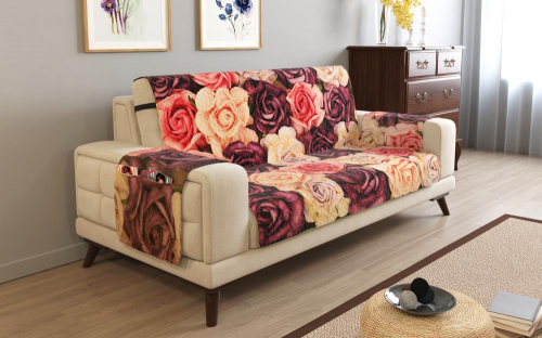 Дивандек на 3х местный диван с подлокотниками, 195*165 см. + 30 см. клапан арт. ДДСМ023-07746-СД.М0006