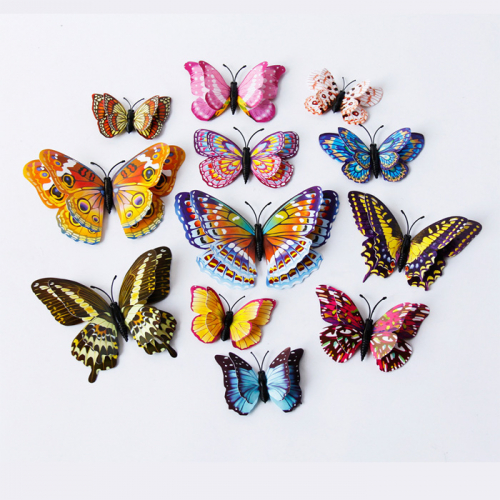 Наклейки объемные «Светящиеся бабочки», 12 шт (1580)