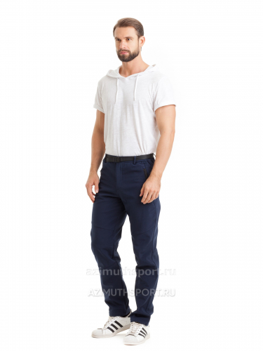 Мужские брюки-виндстопперы на флисе Azimuth А 66 (БР) Темно-синий