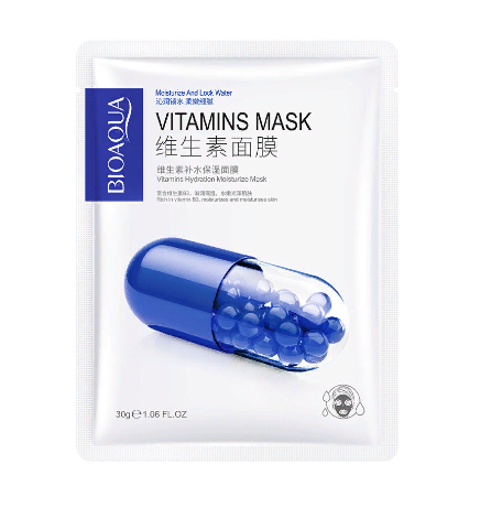 Тканевая маска для лица с витаминами Bioaqua
