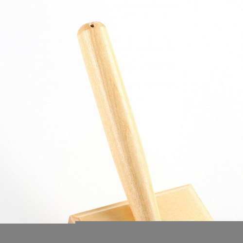Щётка - пуходёрка деревянная трёхрядная, основание 76 х 56 мм