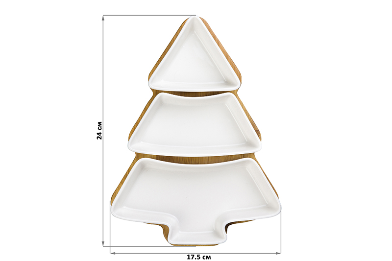 Менажница 24*17,5*4 см