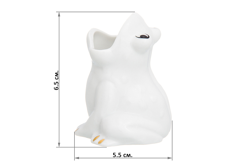 Вазочка п/зубоч. 5,5*4,8*6,5 см 30 мл