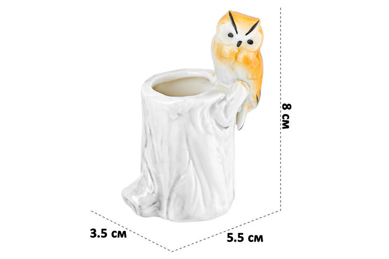 Вазочка п/зубоч. 5,5*3,5*8 см 25 мл