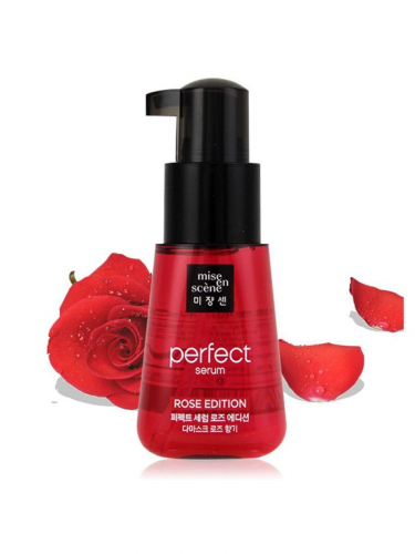 1300 рMISE EN SCENE Perfect Serum Rose Perfume Сыворотка для волос с маслом розы