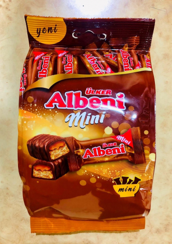 ÜLKER ALBENİ Mini Шоколадный Батончик пикетированный Турция 89 гр упаковка