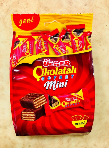 Çikolatalı Mini Вафли в Молочном шоколаде пикетированный мини 82 гр упаковка