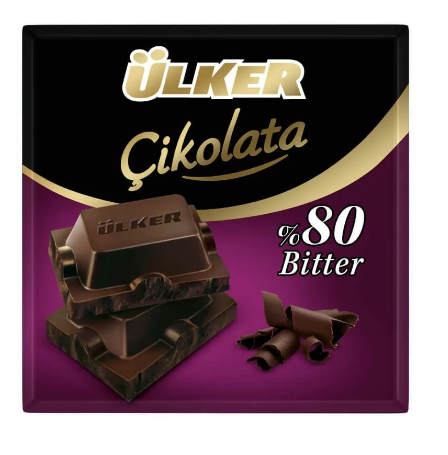 Шоколад Ulker горький 80% 60 гр