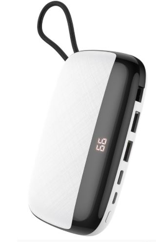Мобильное зарядное устройство Hoco S29, 10000 mAh, 1A, 2USB/Micro, Type-C (белый)