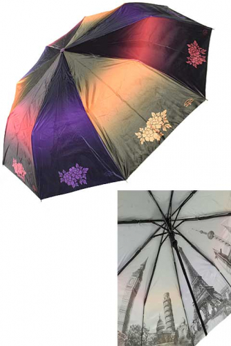 Зонт жен. Universal 4019-3 полуавтомат