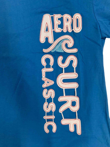 Синяя мужская футболка Aero Surf №6996