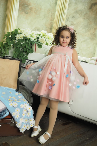 8401120  Платье детское 1Н33-4 персиковый