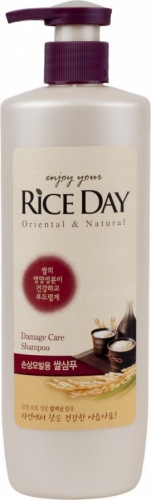  Шампунь Rice Day  для поврежденных и ослабленных волос увлажняющий, 550 мл