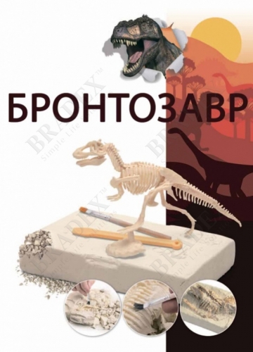 Набор для раскопок ЮНЫЙ АРХЕОЛОГ бронтозавр