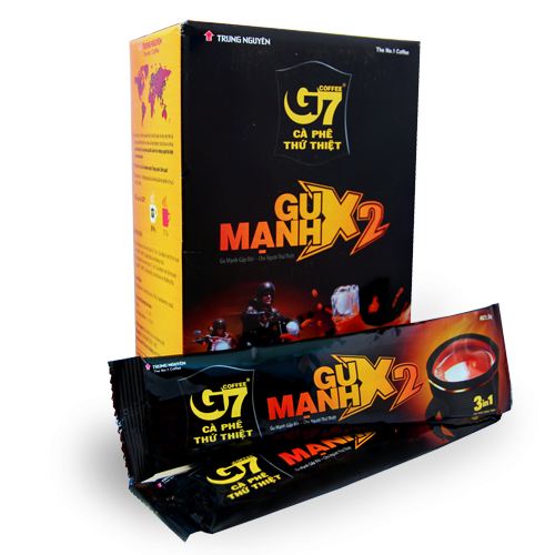 05.011 Кофе растворимый G7 Trung Nguyen Coffee GU MANH X2 (3 in 1) 12 х 25g