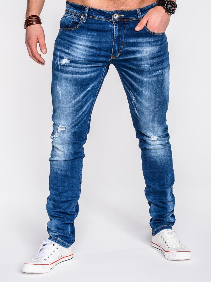 Модные молодежные джинсы мужские