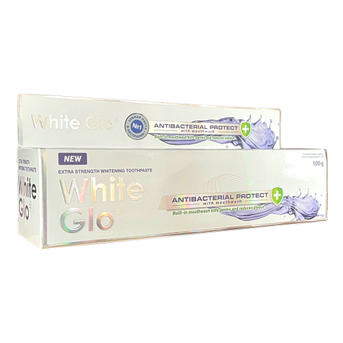 Вайт Гло зубная паста 100,0 отбеливающая с антибактериальным эффектом и ополаскивателем
