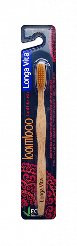 Лонга Вита зубная щетка бамбуковая для взрослых, арт. BT-1 (Flosser)
