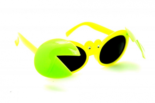 детские солнцезащитные очки краб (зеленый-желтый)
