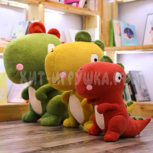 Мягкая игрушка Динозаврик 65 см (ВЫБОР ЦВЕТА) dino65, dino65-green, dino65-red, dino65-yellow