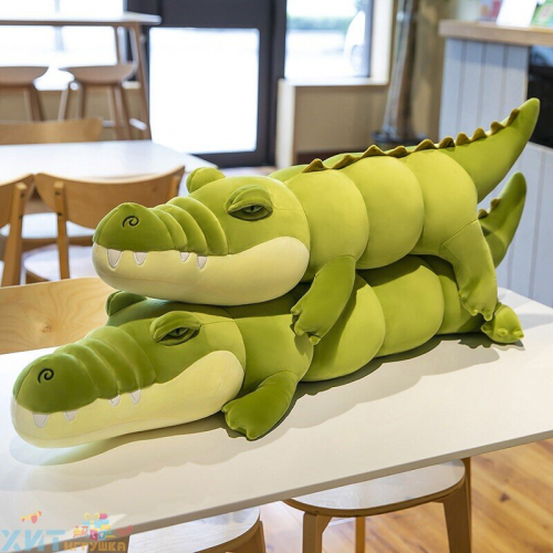 Мягкая игрушка обнимашка КРОКОДИЛ 80 см (ВЫБОР ЦВЕТА) croc80 / 90907-56 / 0110-3, croc80-green, croc80-lightgreen, croc80-grey