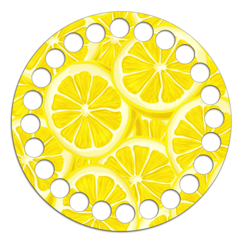 Круг 10 см. Лимоны