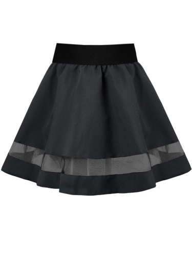 Серая школьная юбка для девочки 82663-ДШ21