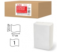 Салфетки бумажные для диспенсера,LAIMA (N2) PREMIUM , 1-слойные, 17x15,5 см, белые, 112509