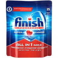 Средство для мытья посуды в п/м машинах FINISH (Финиш) All in1, 25 шт., таблетки, ш/к 09619 603066/269375