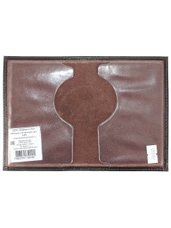 Обложка для паспорта Croco-П-400 натуральная кожа коричневый матовый (5) 206885