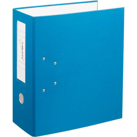 Папка-регистратор с двумя арочными механизмами (до 800 листов), покрытие ПВХ, 125 мм, синяя, 251541 1128022 226054