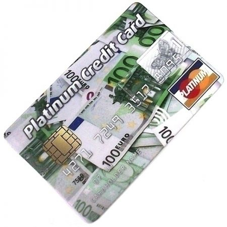 Флешка кредитка Platinum Credit Card евро 4GB