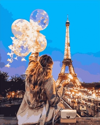 Вечерние огни Парижа