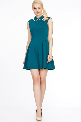 Платье #57989Сине-зеленый