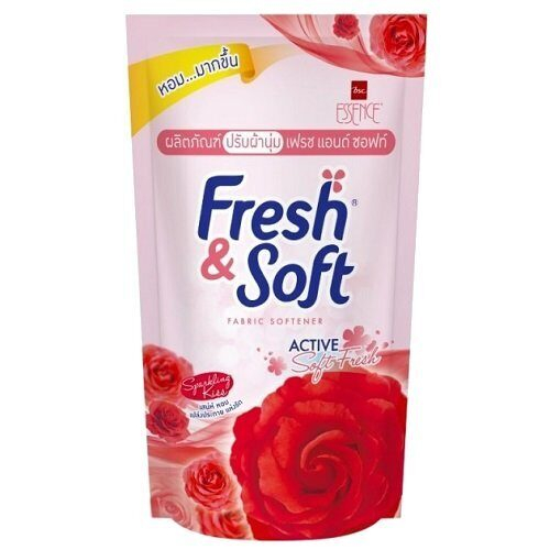 017399 Lion Essence Fresh & Soft Кондиционер для белья Red Rose, мягкая упаковка, 600 мл
