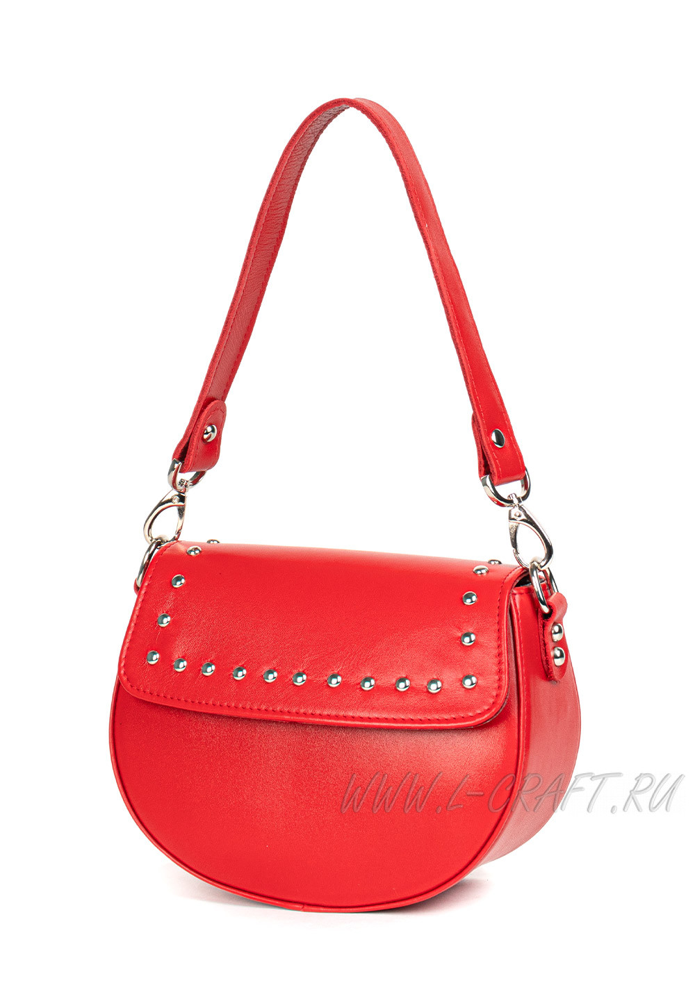 Модель №L128 | кожа | гладкий | красный | К444-4 | 30343
