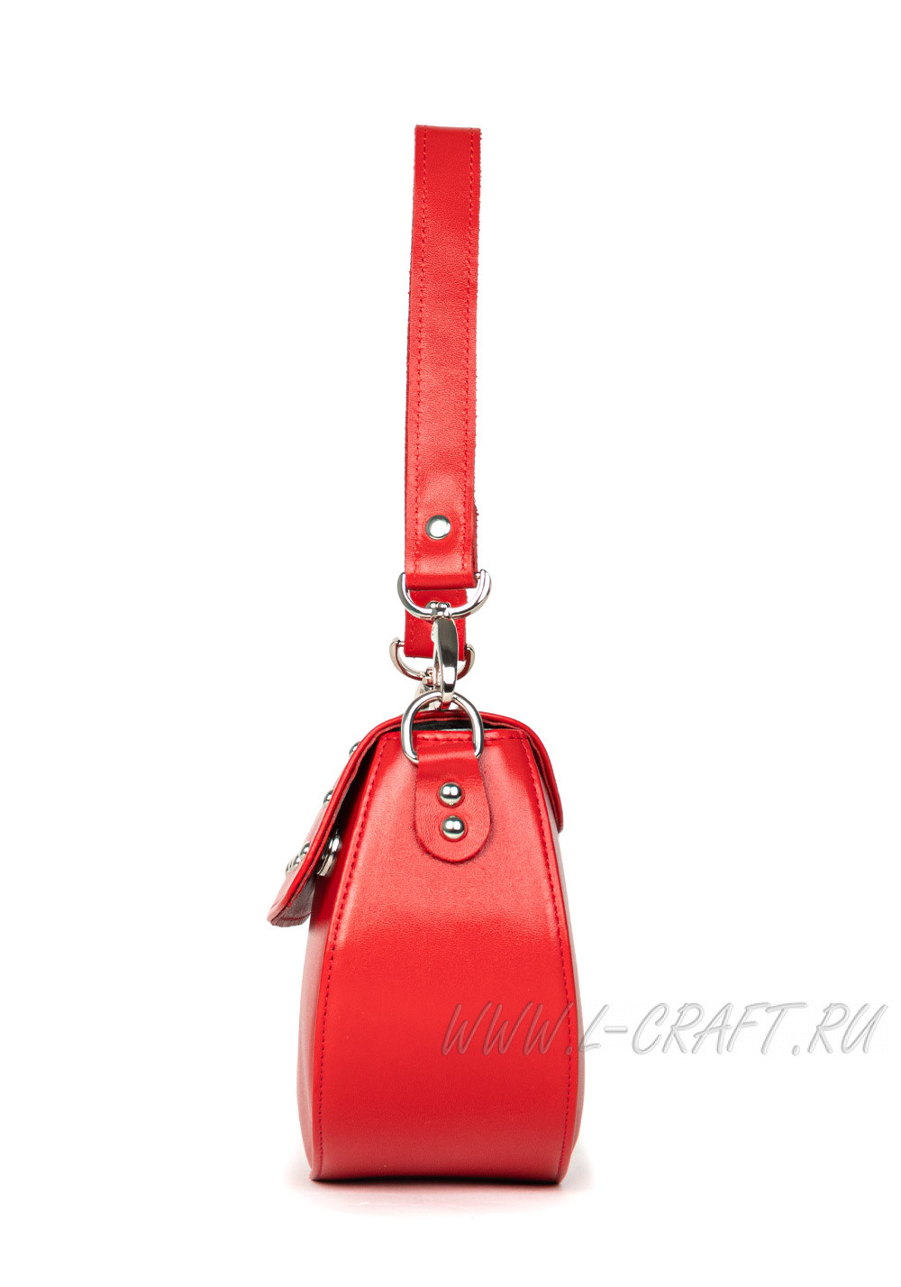 Модель №L128 | кожа | гладкий | красный | К444-4 | 30343