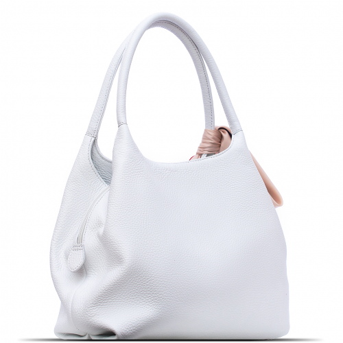 Сумка: Женская кожаная сумка Richet 2395LN 256 Белый