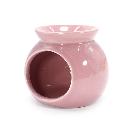 Аромалампа Розовая керамика глазурь