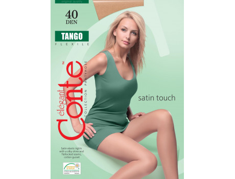 Эластичные женские колготки с шелковистым эффектом Conte Tango 40