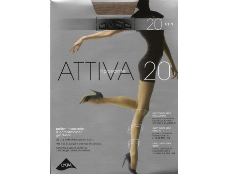 Колготки женские капроновые Omsa Attiva 20 den