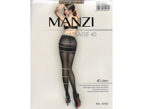 Колготки женские Manzi капрон 40d с моделирующими шортиками 16150