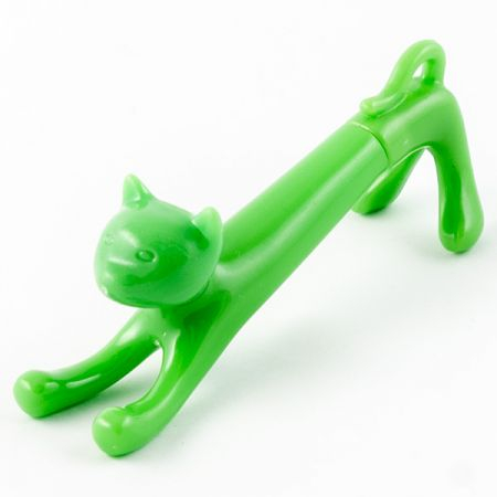 Ручка Кот зеленый